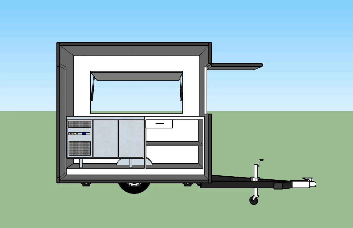 The Design Of The Mobile Coffee Trailer for Sale UK