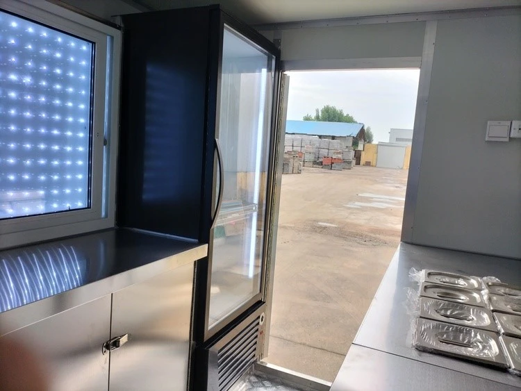 mobile beverage trailer bar interior design