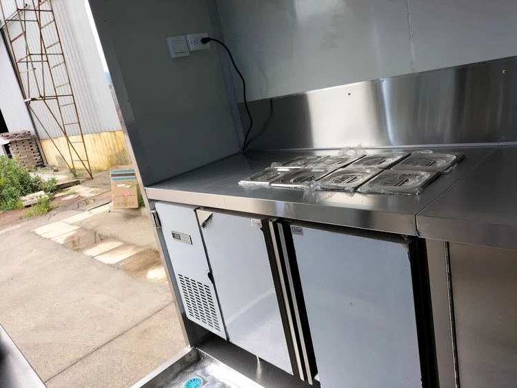 refrigeration in the mobile beverage trailer